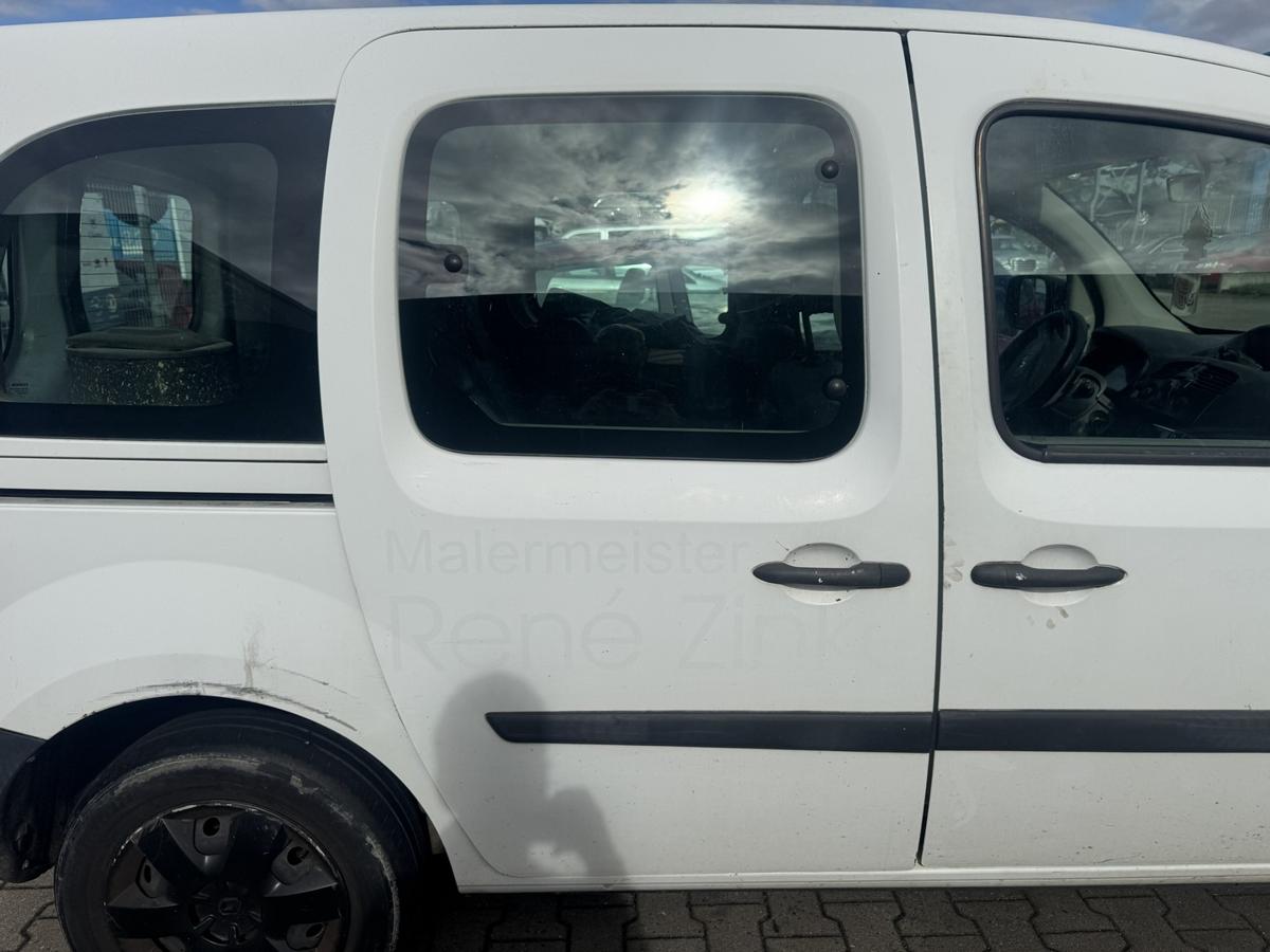 Renault Kangoo 2 original Schiebet&uuml;r rechts Wei&szlig; verglast Bj.2008